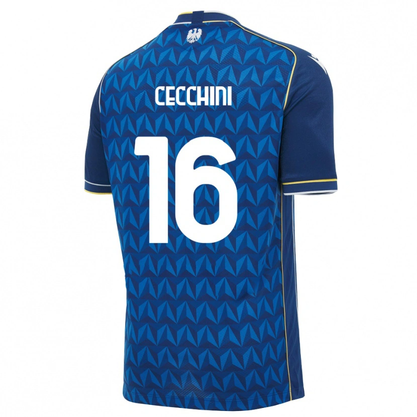 Danxen Women Giorgio Cecchini #16 Royal Blue White Blue Away Jersey 2026/27 T-Shirt