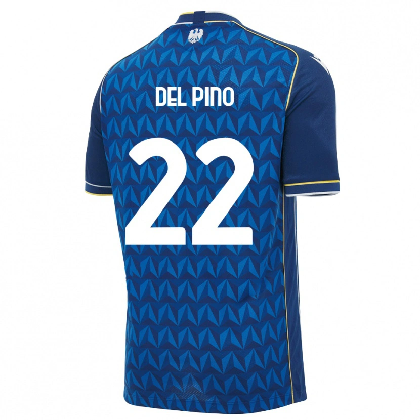 Danxen Women Lorenzo Del Pino #22 Royal Blue White Blue Away Jersey 2026/27 T-Shirt