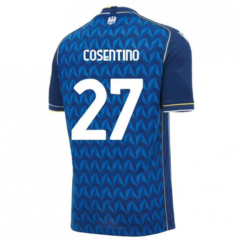 Danxen Women Sergio Cosentino #27 Royal Blue White Blue Away Jersey 2026/27 T-Shirt