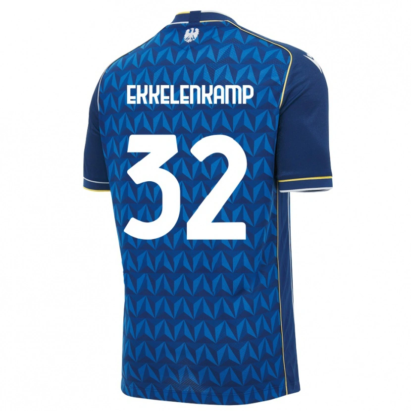Danxen Women Jurgen Ekkelenkamp #32 Royal Blue White Blue Away Jersey 2026/27 T-Shirt
