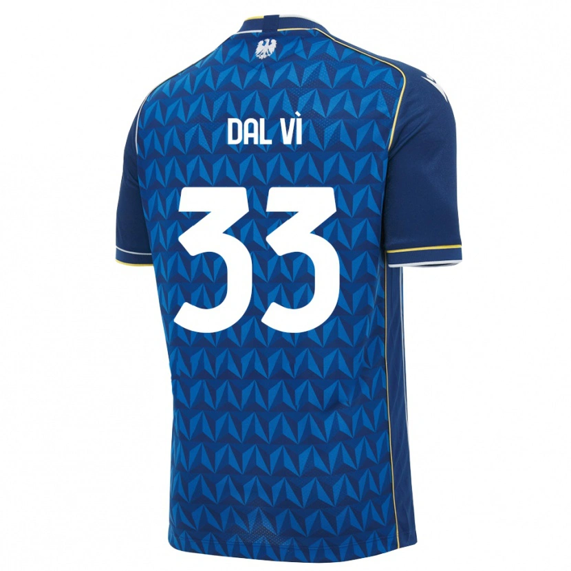 Danxen Women Matteo Dal Vì #33 Royal Blue White Blue Away Jersey 2026/27 T-Shirt