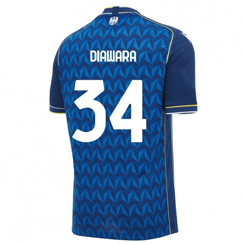 Danxen Women Sekou Diawara #34 Royal Blue White Blue Away Jersey 2026/27 T-Shirt