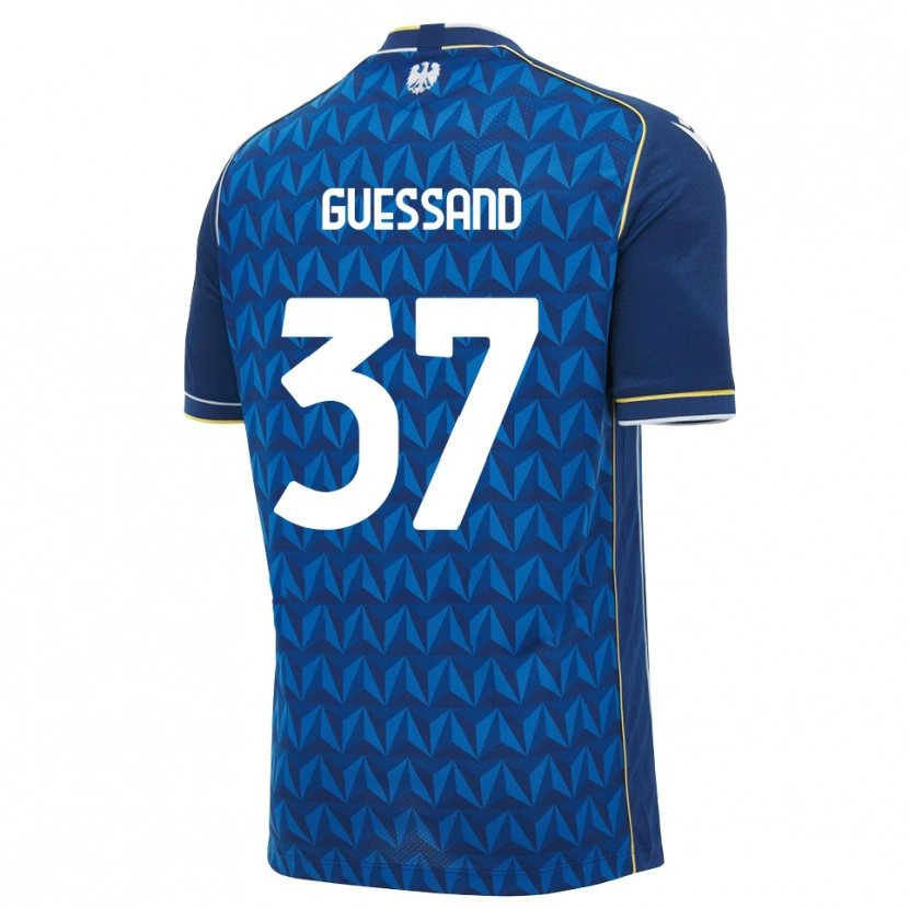 Danxen Women Axel Guessand #37 Royal Blue White Blue Away Jersey 2026/27 T-Shirt
