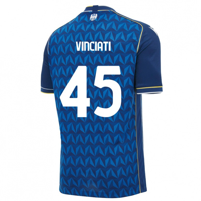 Danxen Women Giulio Vinciati #45 Royal Blue White Blue Away Jersey 2026/27 T-Shirt
