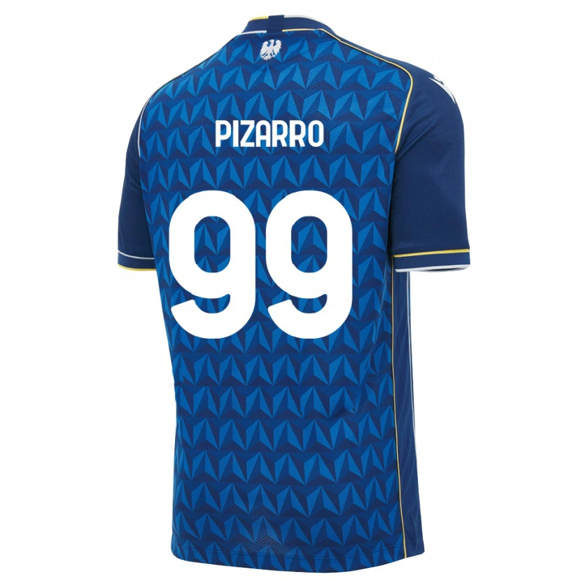 Danxen Women Damián Pizarro #99 Royal Blue White Blue Away Jersey 2026/27 T-Shirt