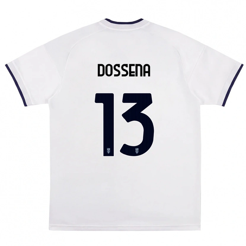 Danxen Women Alberto Dossena #13 White Red Royal Blue Away Jersey 2026/27 T-Shirt