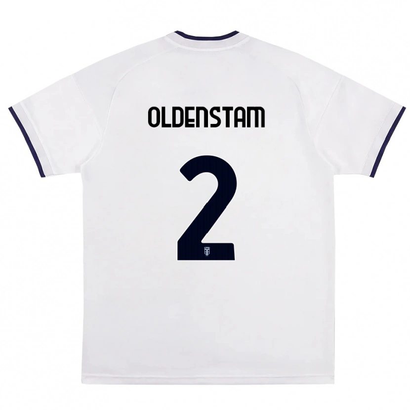 Danxen Women Lyfe Oldenstam #2 White Red Royal Blue Away Jersey 2026/27 T-Shirt