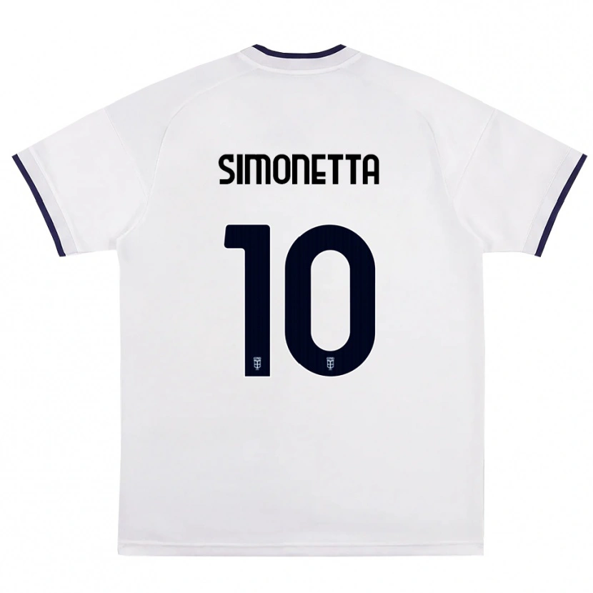Danxen Women Jacopo Simonetta #10 White Red Royal Blue Away Jersey 2026/27 T-Shirt