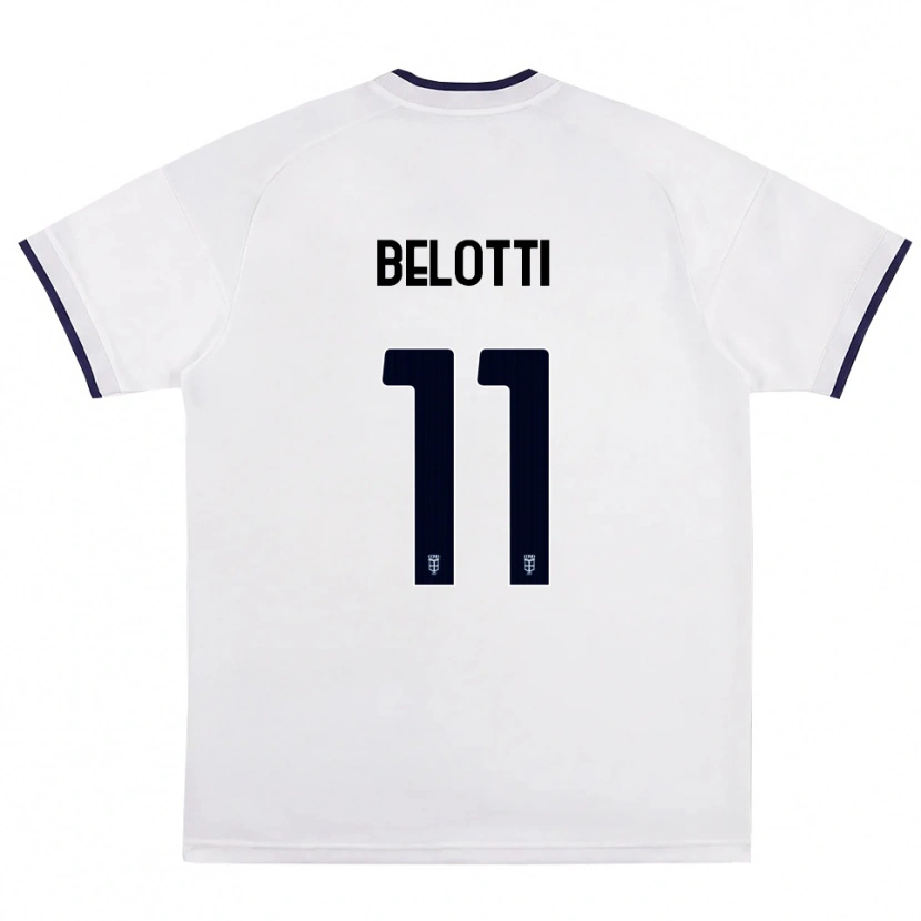 Danxen Women Andrea Belotti #11 White Red Royal Blue Away Jersey 2026/27 T-Shirt