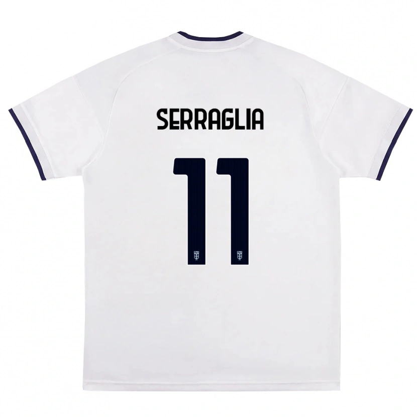 Danxen Women Lucas Serraglia #11 White Red Royal Blue Away Jersey 2026/27 T-Shirt