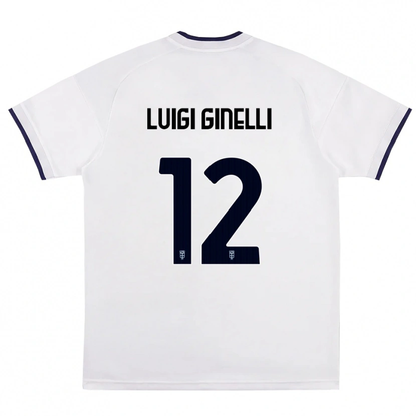 Danxen Women Lorenzo Luigi Ginelli #12 White Red Royal Blue Away Jersey 2026/27 T-Shirt