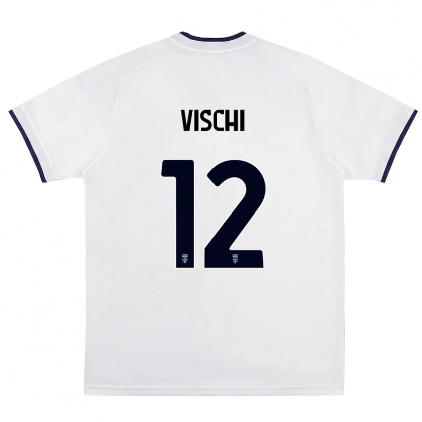 Danxen Women Tommaso Vischi #12 White Red Royal Blue Away Jersey 2026/27 T-Shirt