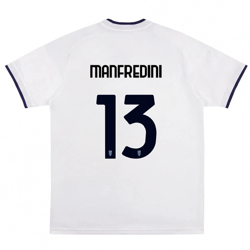 Danxen Women Matteo Manfredini #13 White Red Royal Blue Away Jersey 2026/27 T-Shirt