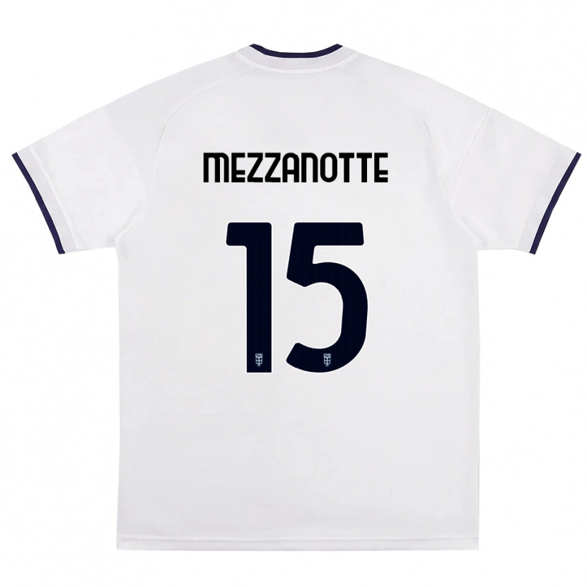 Danxen Women Davide Mezzanotte #15 White Red Royal Blue Away Jersey 2026/27 T-Shirt