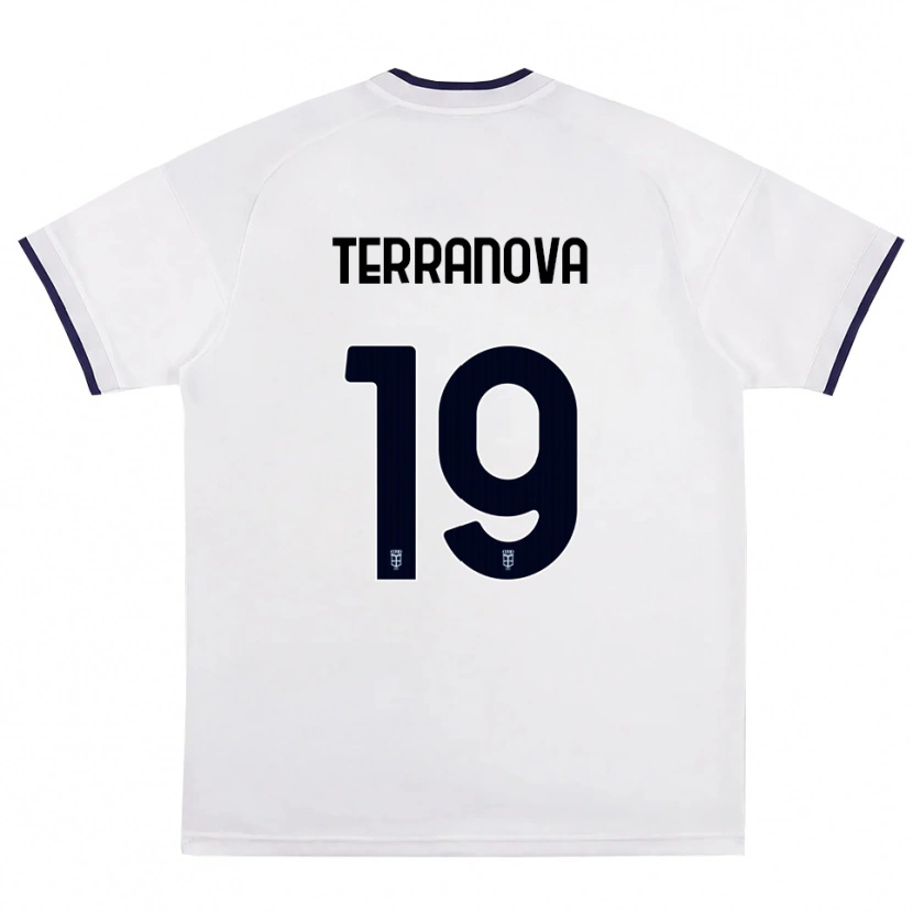 Danxen Women Mattia Terranova #19 White Red Royal Blue Away Jersey 2026/27 T-Shirt