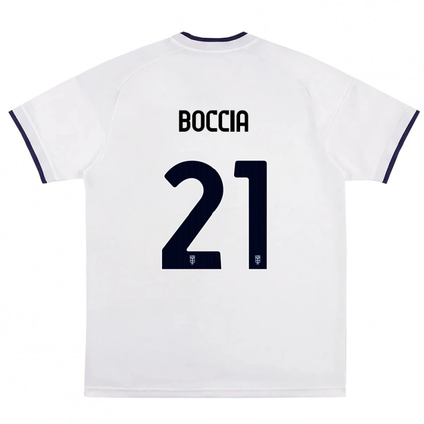 Danxen Women Thomas Boccia #21 White Red Royal Blue Away Jersey 2026/27 T-Shirt