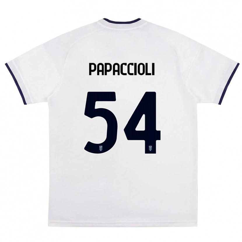 Danxen Women Matteo Papaccioli #54 White Red Royal Blue Away Jersey 2026/27 T-Shirt