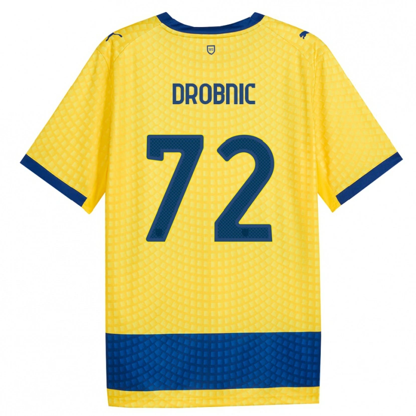 Danxen Women Dominik Drobnic #72 Yellow Blue Black Away Jersey 2026/27 T-Shirt