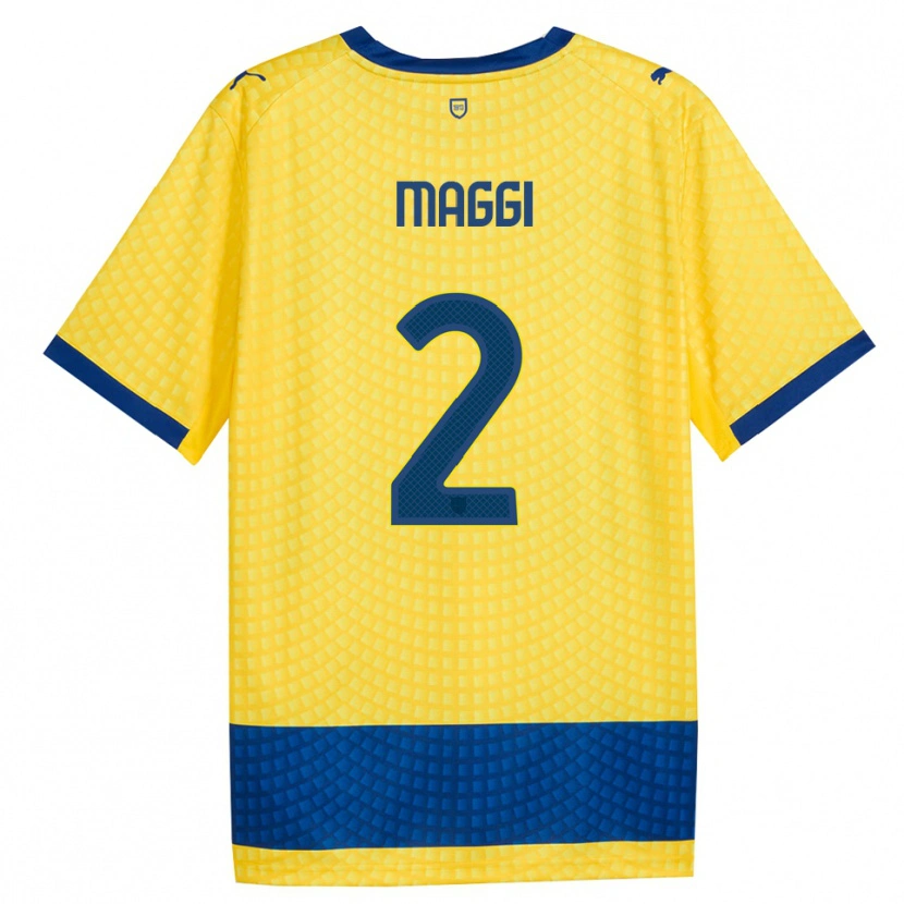 Danxen Women Jacopo Maggi #2 Yellow Blue Black Away Jersey 2026/27 T-Shirt