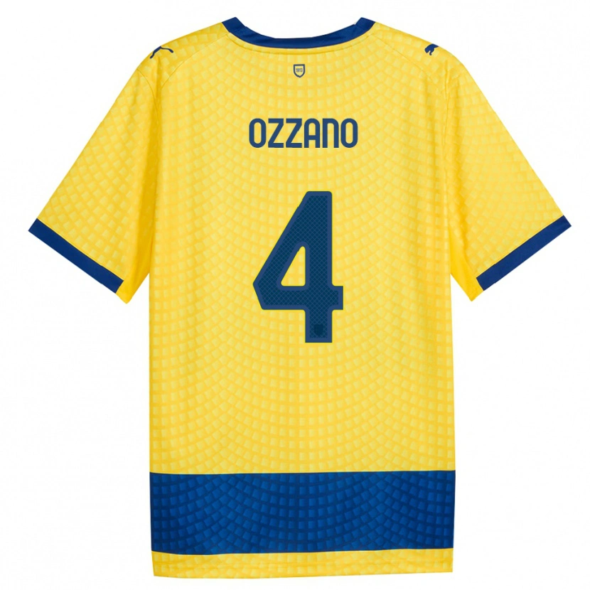 Danxen Women Roberto Ozzano #4 Yellow Blue Black Away Jersey 2026/27 T-Shirt