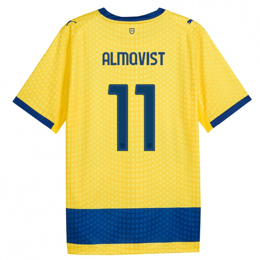 Danxen Women Pontus Almqvist #11 Yellow Blue Black Away Jersey 2026/27 T-Shirt