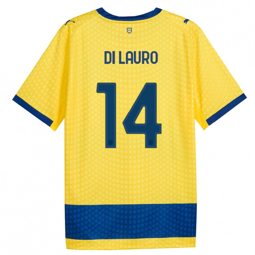 Danxen Women Diego Di Lauro #14 Yellow Blue Black Away Jersey 2026/27 T-Shirt