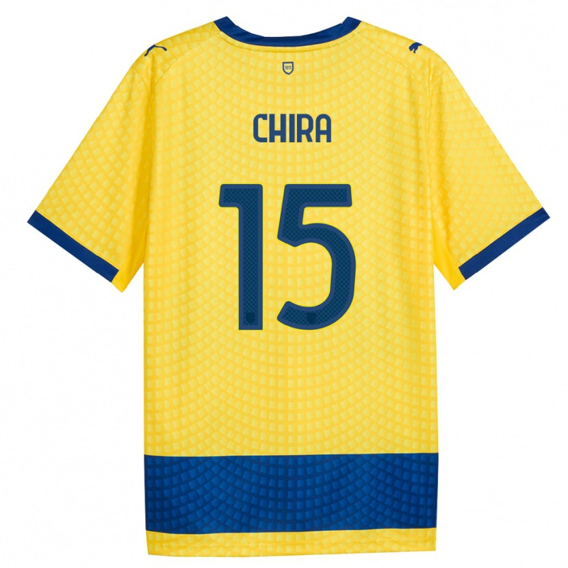 Danxen Women Alessandro Chira #15 Yellow Blue Black Away Jersey 2026/27 T-Shirt