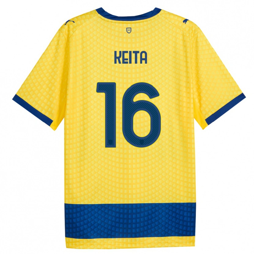 Danxen Women Mandela Keita #16 Yellow Blue Black Away Jersey 2026/27 T-Shirt