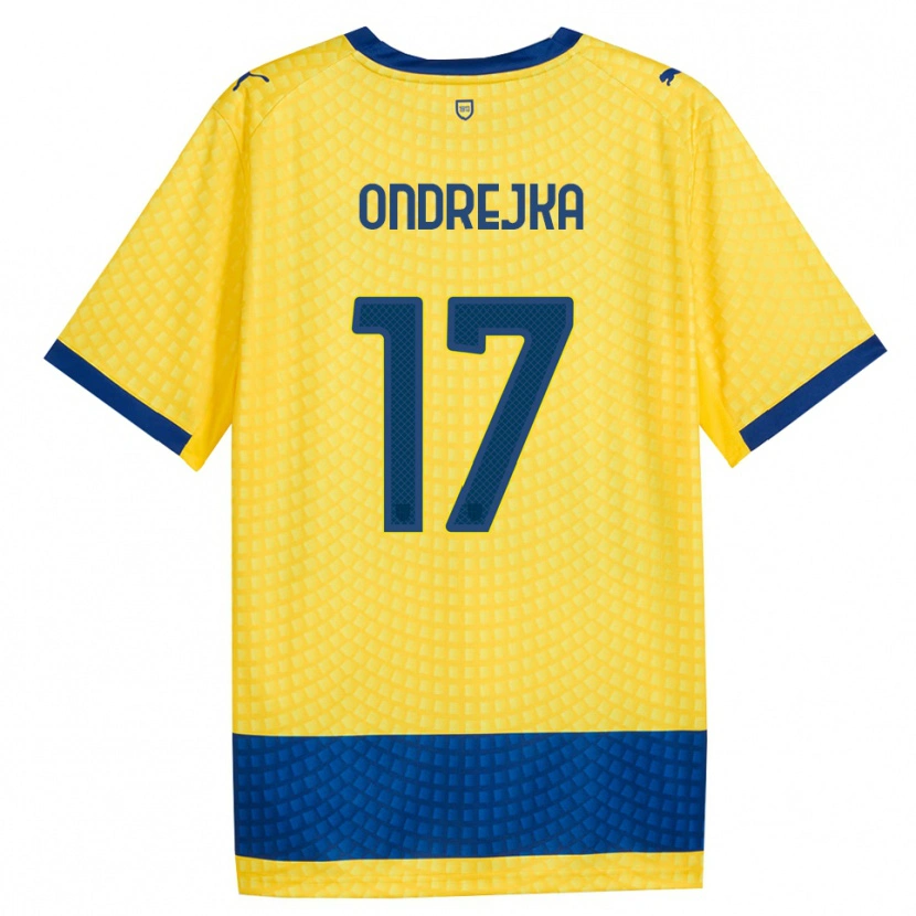 Danxen Women Jacob Ondrejka #17 Yellow Blue Black Away Jersey 2026/27 T-Shirt