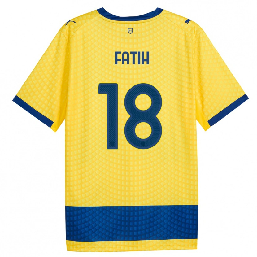 Danxen Women Ilyas Fatih #18 Yellow Blue Black Away Jersey 2026/27 T-Shirt