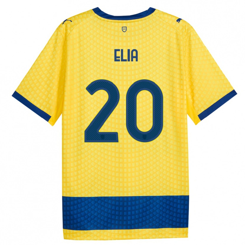 Danxen Women Alessandro Elia #20 Yellow Blue Black Away Jersey 2026/27 T-Shirt