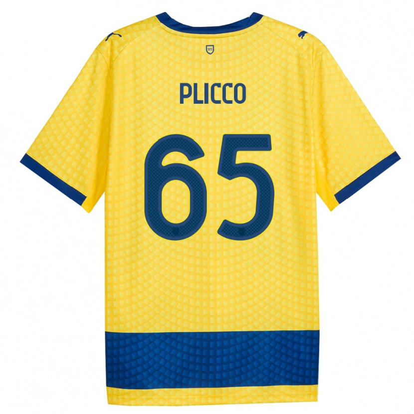 Danxen Women Elia Plicco #65 Yellow Blue Black Away Jersey 2026/27 T-Shirt