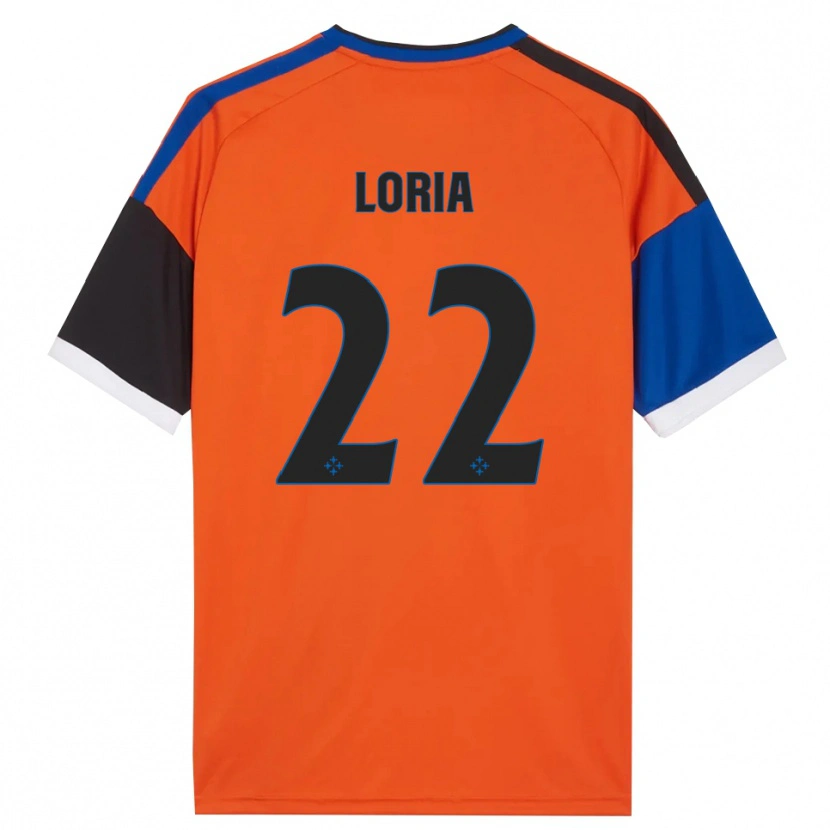 Danxen Women Leonardo Loria #22 Orange Blue Black White Away Jersey 2026/27 T-Shirt