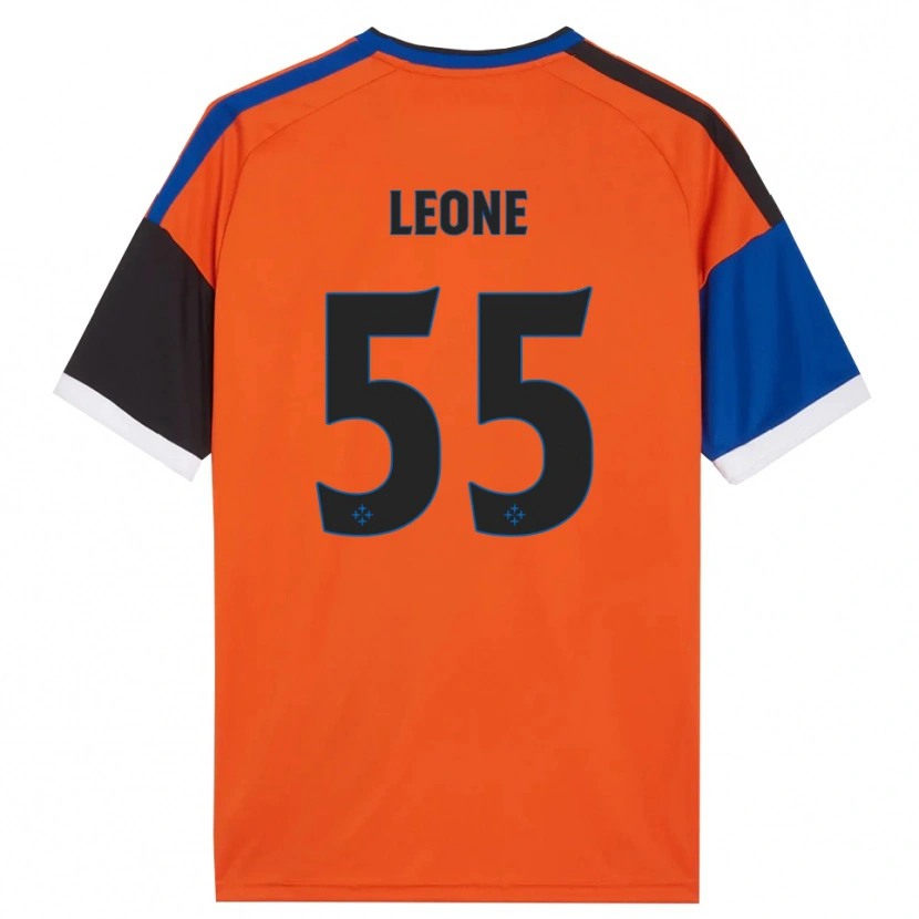 Danxen Women Giuseppe Leone #55 Orange Blue Black White Away Jersey 2026/27 T-Shirt