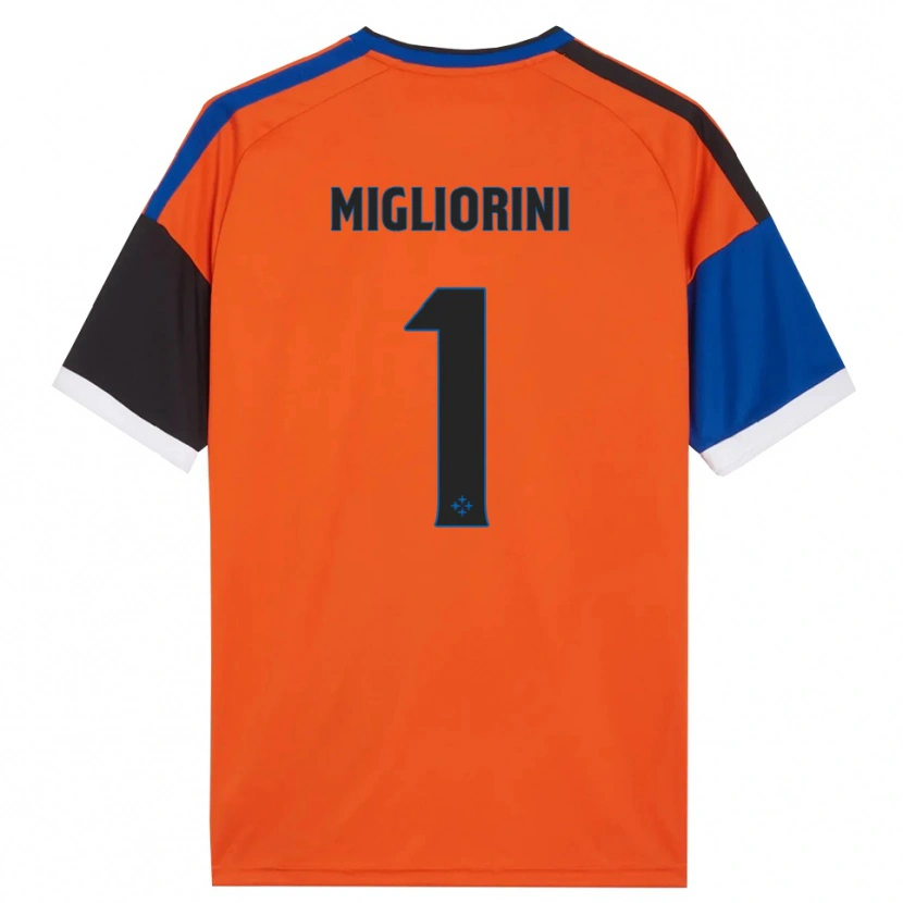 Danxen Women Niccolò Migliorini #1 Orange Blue Black White Away Jersey 2026/27 T-Shirt