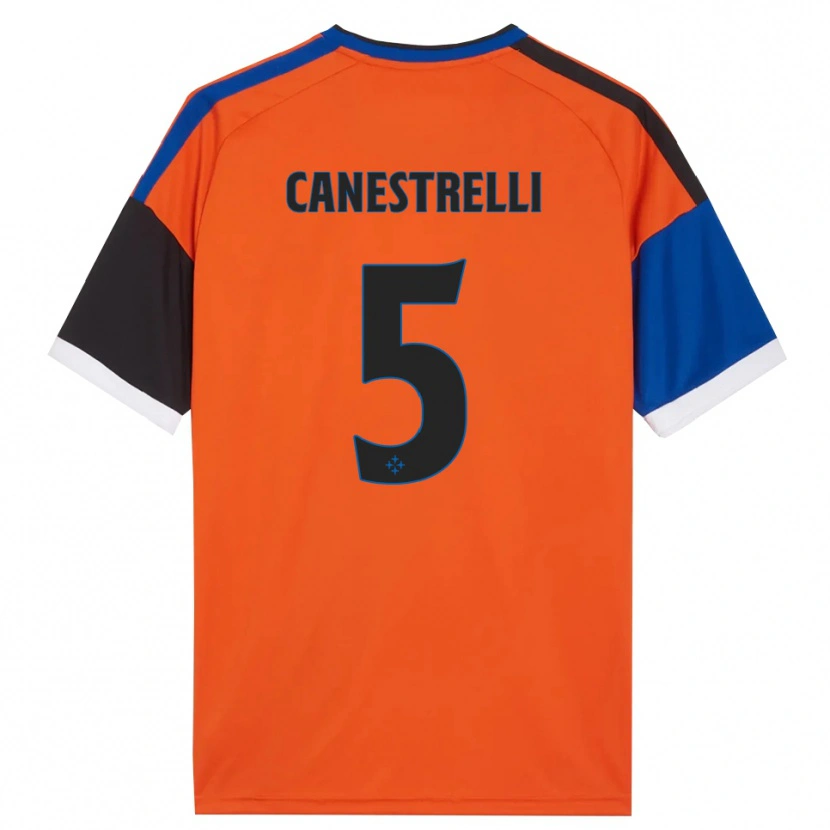 Danxen Women Simone Canestrelli #5 Orange Blue Black White Away Jersey 2026/27 T-Shirt