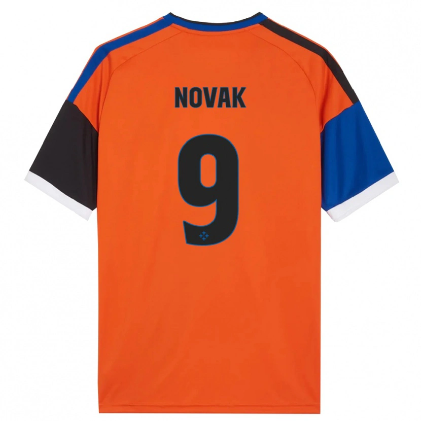 Danxen Women Maros Novak #9 Orange Blue Black White Away Jersey 2026/27 T-Shirt