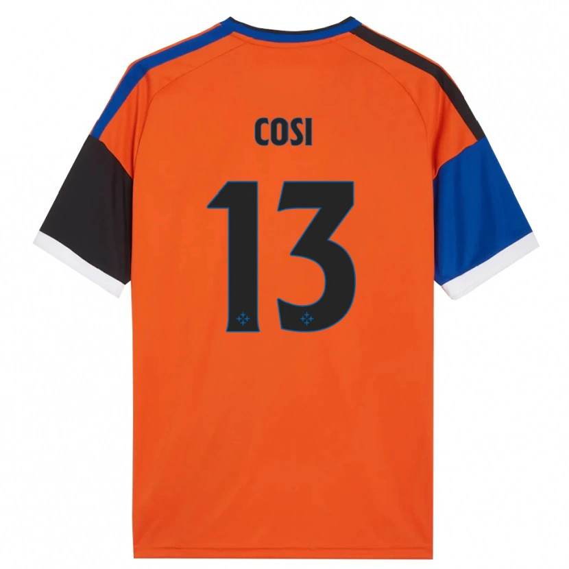 Danxen Women Tommaso Cosi #13 Orange Blue Black White Away Jersey 2026/27 T-Shirt