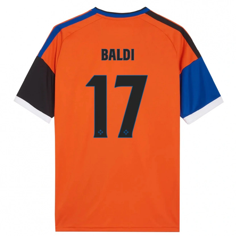 Danxen Women Andrea Baldi #17 Orange Blue Black White Away Jersey 2026/27 T-Shirt