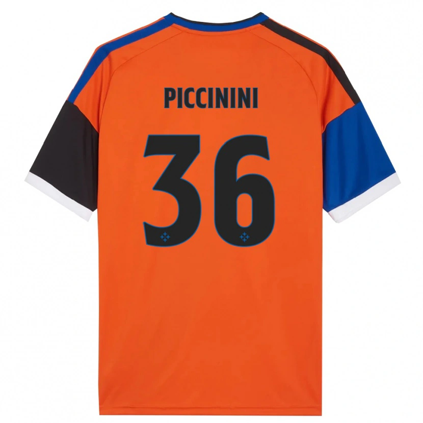 Danxen Women Gabriele Piccinini #36 Orange Blue Black White Away Jersey 2026/27 T-Shirt