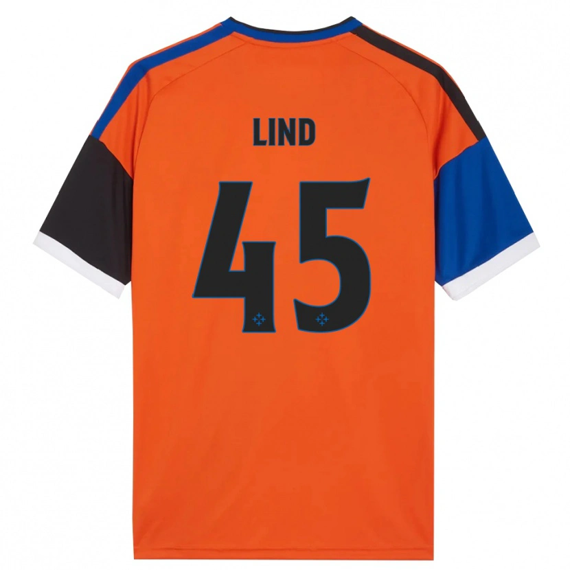Danxen Women Alexander Lind #45 Orange Blue Black White Away Jersey 2026/27 T-Shirt
