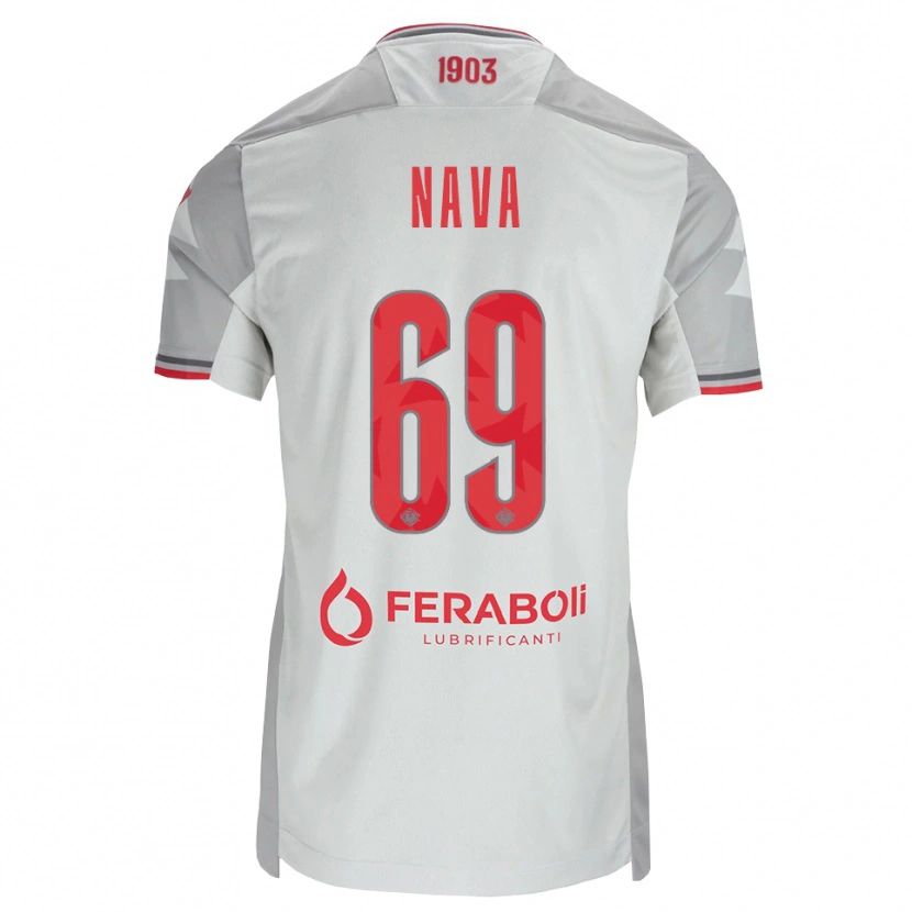 Danxen Women Lapo Nava #69 Grey White Red Away Jersey 2026/27 T-Shirt