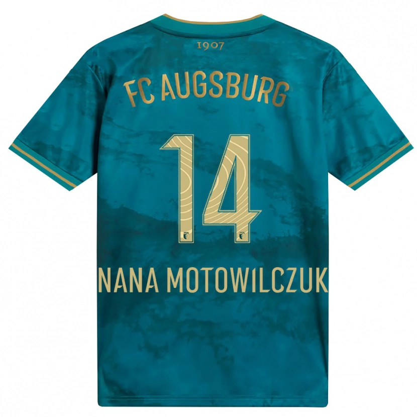 Danxen Women Kevin Nana #14 Green Brown Away Jersey 2026/27 T-Shirt