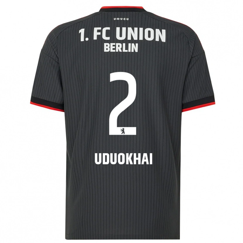 Danxen Women Felix Uduokhai #2 Black White Red Away Jersey 2026/27 T-Shirt
