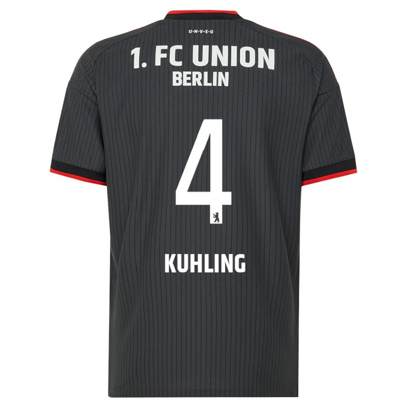Danxen Women Ole Kühling #4 Black White Red Away Jersey 2026/27 T-Shirt