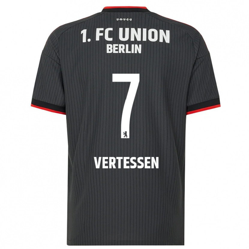 Danxen Women Yorbe Vertessen #7 Black White Red Away Jersey 2026/27 T-Shirt