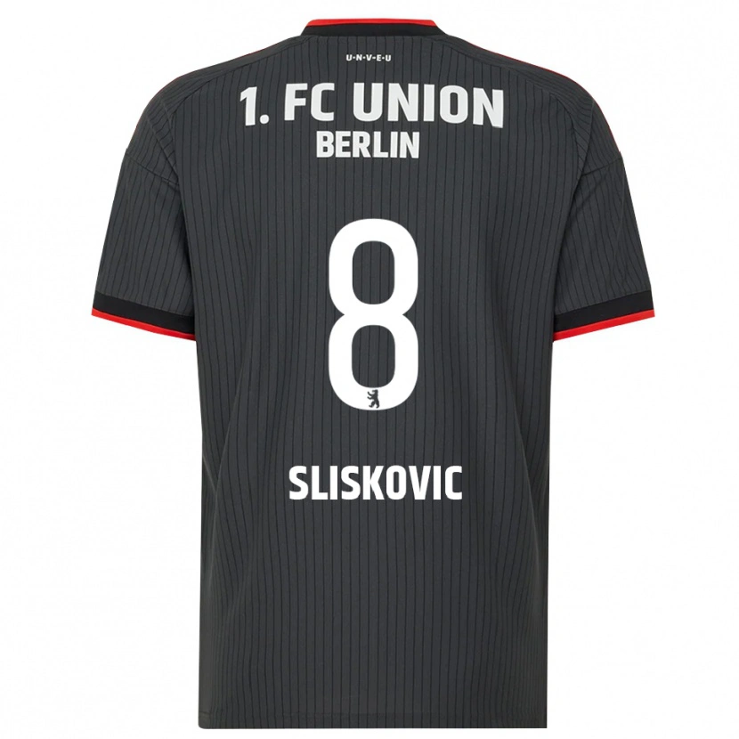 Danxen Women Duje Sliskovic #8 Black White Red Away Jersey 2026/27 T-Shirt