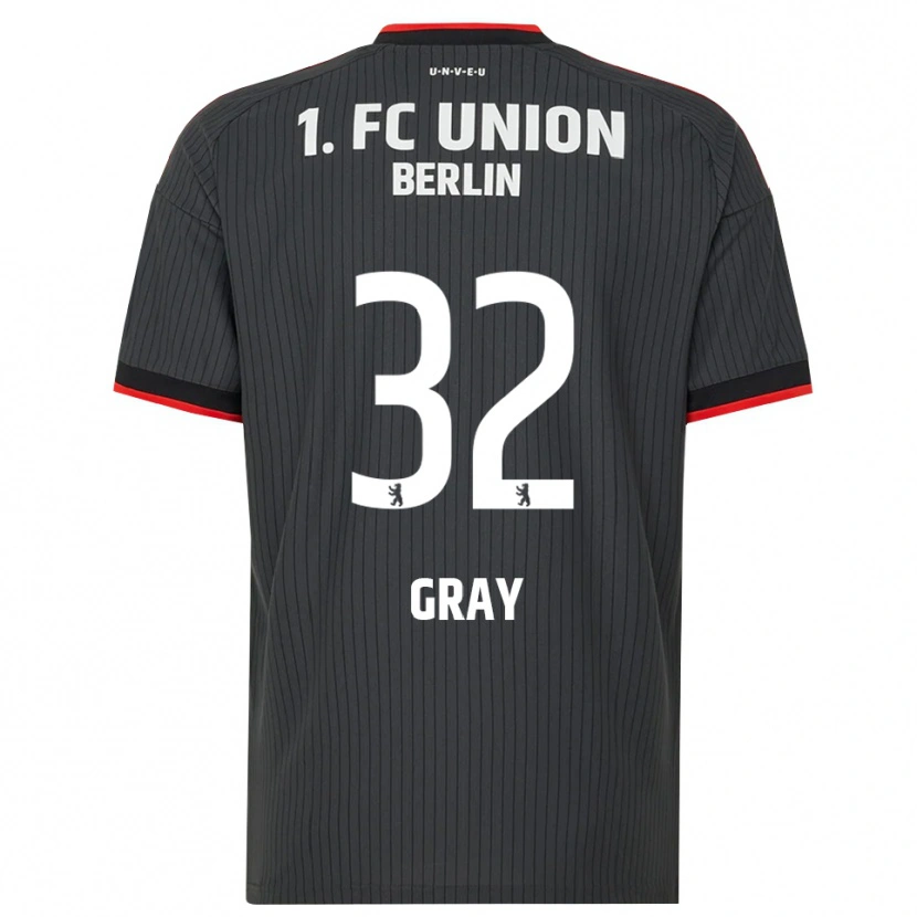 Danxen Women Mekhi Gray #32 Black White Red Away Jersey 2026/27 T-Shirt