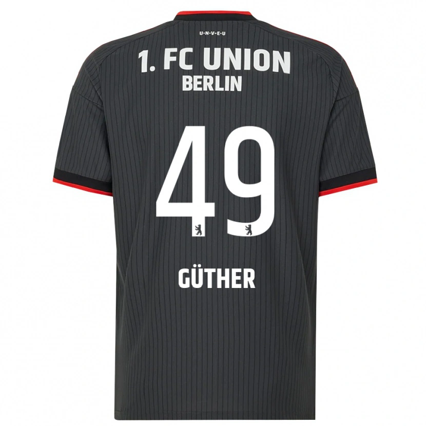 Danxen Women Linus Güther #49 Black White Red Away Jersey 2026/27 T-Shirt