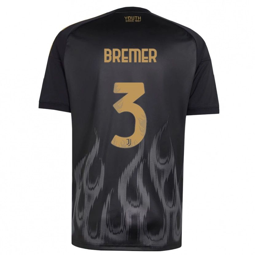 Danxen Women Gleison Bremer Silva Nascimento #3 Black Brown Third Jersey 2026/27 T-Shirt